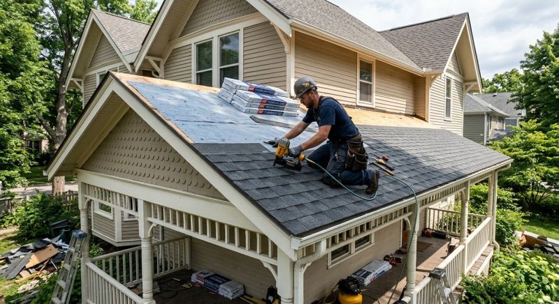 A Frame Roof Installation in Nanuet, NY