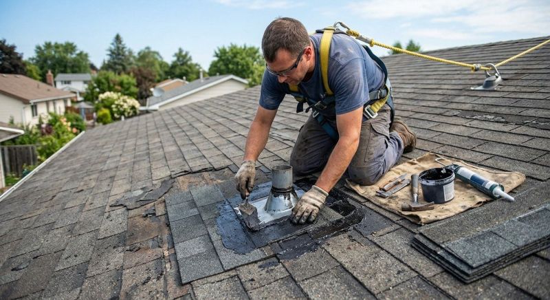 Asphalt Roof Leak Repair in Bergenfield, NJ