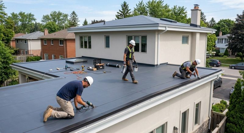 Flat Roof Installation in Pelham, NY