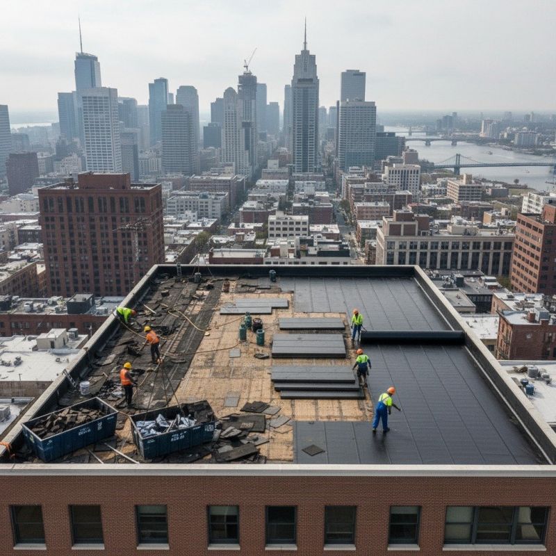 Flat Roof Replacement in Hoboken, NJ