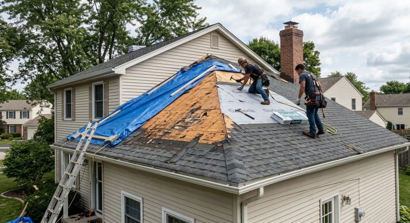 Hail Damage Roof Repair in Paramus, NJ