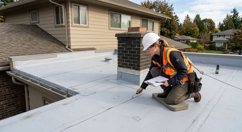 Rubber Roof Inspection in Nanuet, NY