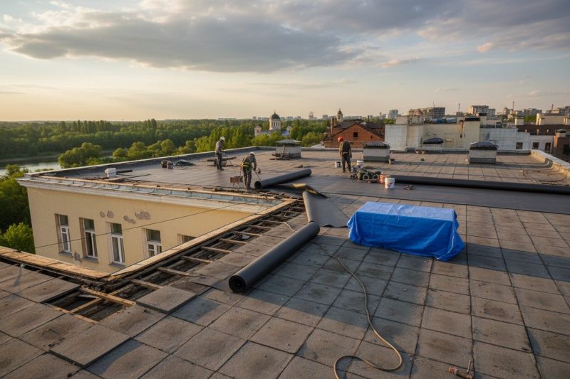 Single Ply Roof Replacement in Astoria, NY