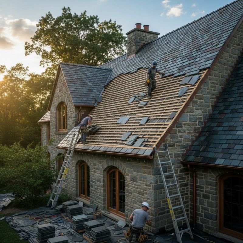 Slate Roof Replacement in Nyack, NY