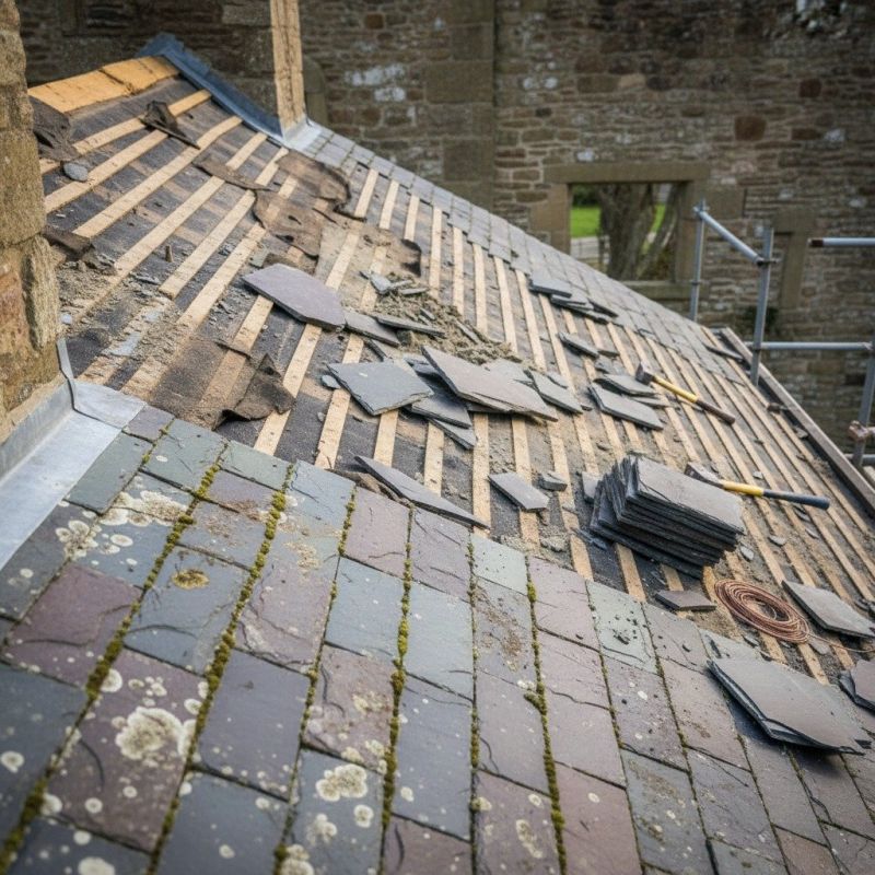 Slate Roof Replacement in Peekskill, NY