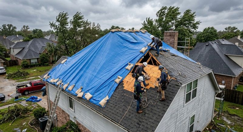 Storm Damage Roof Repair in Yorktown Heights, NY