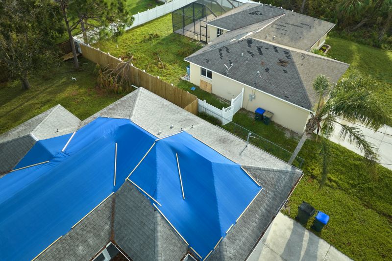 Storm Damage Roof Tarping in Nanuet, NY
