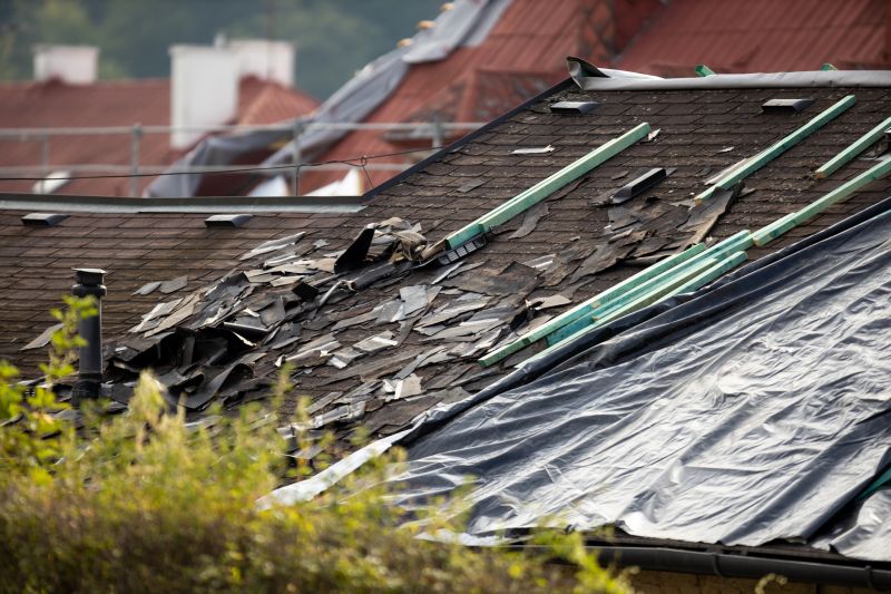 Storm Damage Roof Tarping in Nanuet, NY