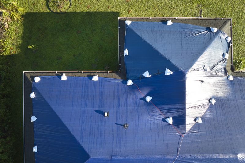 Storm Damage Roof Tarping in Nanuet, NY