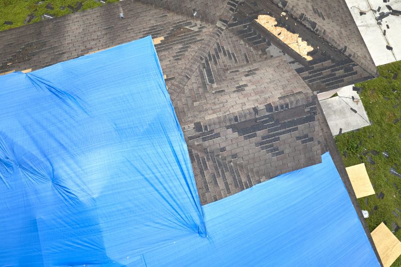 Storm Damage Roof Tarping in Nanuet, NY