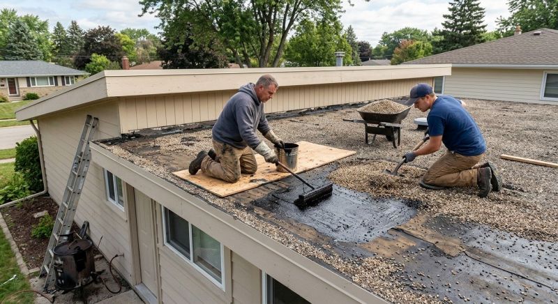 Tar And Gravel Roof Repair in Central Valley, NY