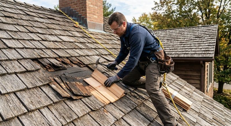 Wood Shake Roof Repair in Lincoln Park, NJ