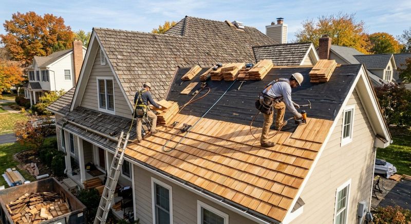 Wood Shake Roof Replacement in Alpine, NJ