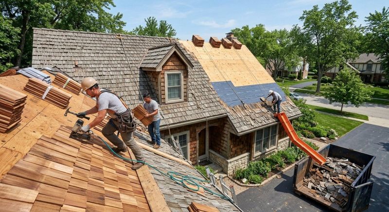 Wood Shake Roof Replacement in Long Island, NY